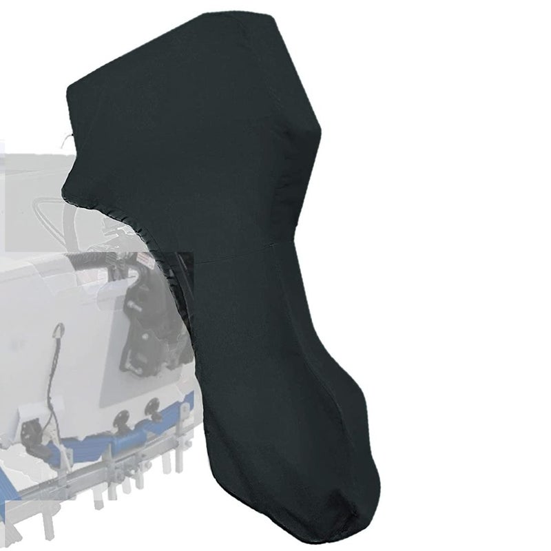 Coverify Outboard Motor Cover - Waterproof UV-Resistant Protection for Off-Season Storage, Boat Motor Cover with Windproof Strap, Boat Engine Cover Fits up to 250-350 HP, Black - Image 1